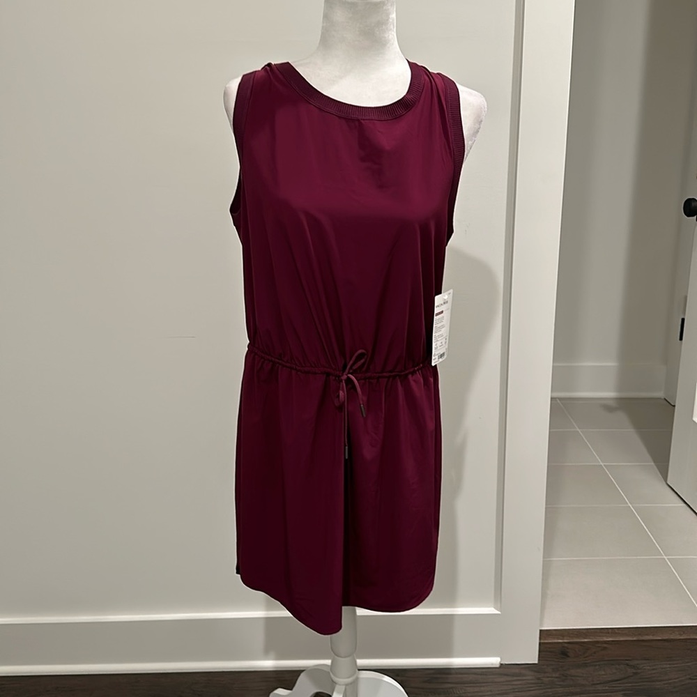Athleta Burgundy Sleeveless Mini Dress